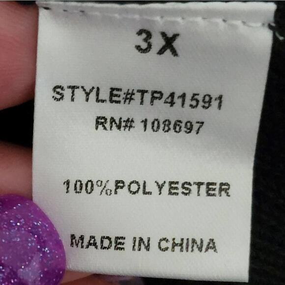 ALICE blue lace lantern sleeve peplum sweater plus size 2X NEW!!!‎ - Picture 6 of 7